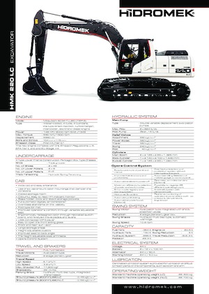 Lánctalpas kotrók Hidromek HMK 220 LC
