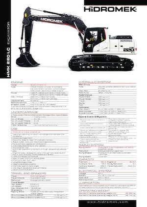 Lánctalpas kotrók Hidromek HMK 220 LC