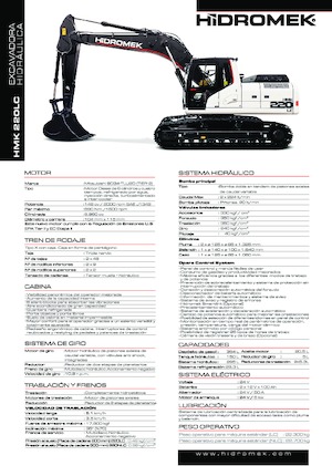 Lánctalpas kotrók Hidromek HMK 220 LC