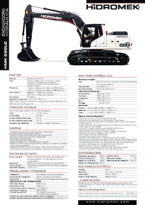 Lánctalpas kotrók Hidromek HMK 220 LC