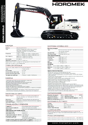 Lánctalpas kotrók Hidromek HMK 220 LC