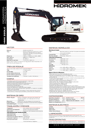 Lánctalpas kotrók Hidromek HMK 220 LC