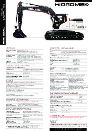 Lánctalpas kotrók Hidromek HMK 220 LC