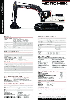 Lánctalpas kotrók Hidromek HMK 220 LC