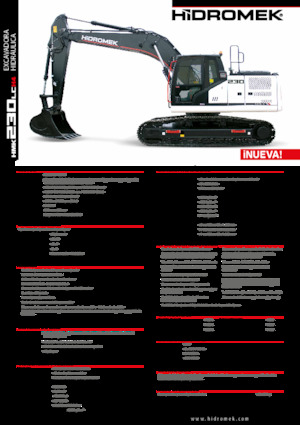 Lánctalpas kotrók Hidromek HMK 230 LC