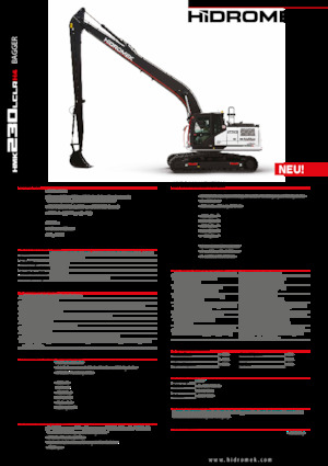 Lánctalpas kotrók Hidromek HMK 230 LC LR 