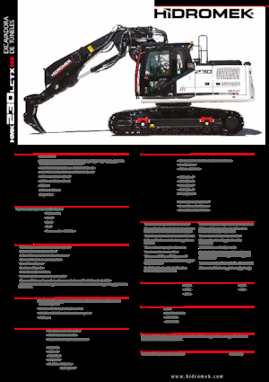 Lánctalpas kotrók Hidromek HMK 230 LC TX 