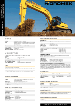 Lánctalpas kotrók Hidromek HMK 300 LC