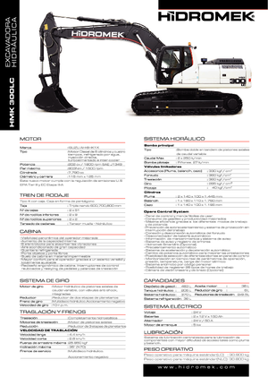 Lánctalpas kotrók Hidromek HMK 300 LC