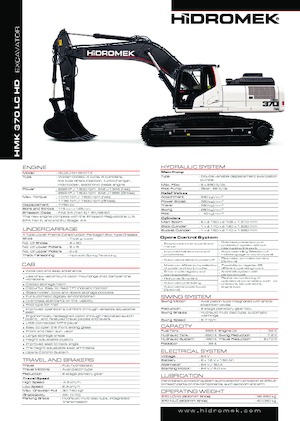 Lánctalpas kotrók Hidromek HMK 370 LC-HD