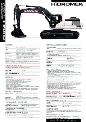 Lánctalpas kotrók Hidromek HMK 370 LC-HD