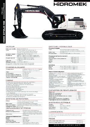 Lánctalpas kotrók Hidromek HMK 370 LC-HD