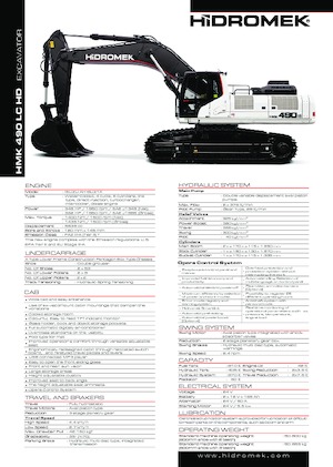 Lánctalpas kotrók Hidromek HMK 490 LC-HD