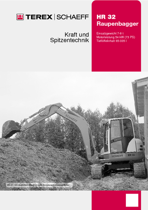 Lánctalpas kotrók Terex-Schaeff HR 32