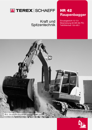 Lánctalpas kotrók Terex-Schaeff HR 42