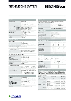 Lánctalpas kotrók Hyundai HX145LCR