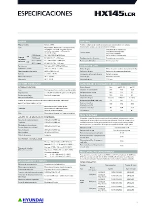 Lánctalpas kotrók Hyundai HX145LCR