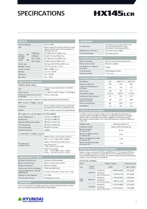 Lánctalpas kotrók Hyundai HX145LCR