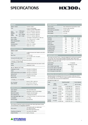 Lánctalpas kotrók Hyundai HX300L