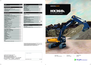 Lánctalpas kotrók Hyundai HX 360L