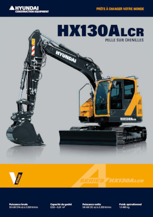 Lánctalpas kotrók Hyundai HX130ALCR