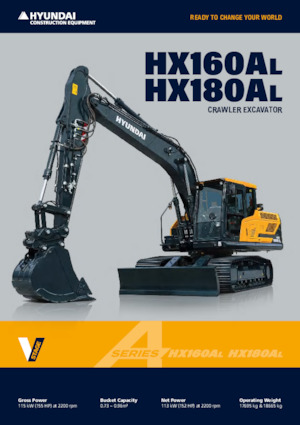 Lánctalpas kotrók Hyundai HX180AL