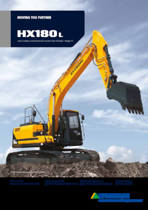 Lánctalpas kotrók Hyundai HX180LD