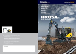 Lánctalpas kotrók Hyundai HX85A