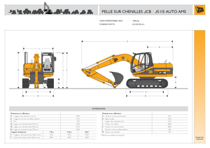 Lánctalpas kotrók JCB JS 115 L