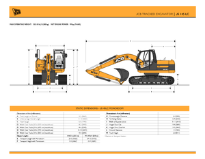Lánctalpas kotrók JCB JS 145 LC