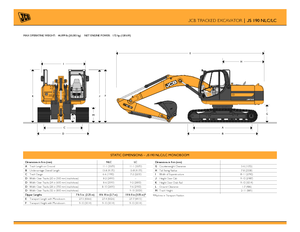 Lánctalpas kotrók JCB JS 190 LC