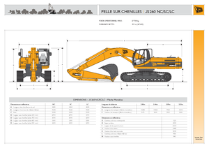 Lánctalpas kotrók JCB JS 260 LC