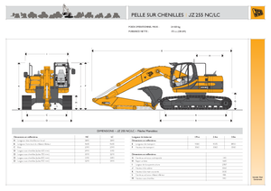 Lánctalpas kotrók JCB JZ 255 L