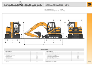 Lánctalpas kotrók JCB JZ 70 offset