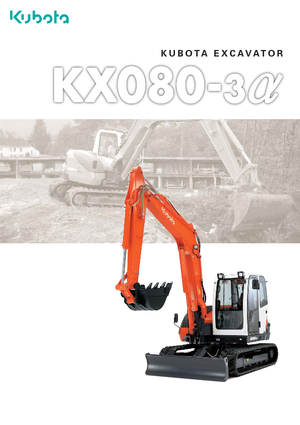 Lánctalpas kotrók Kubota KX080-3α