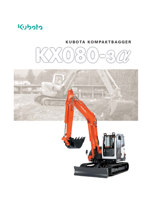Lánctalpas kotrók Kubota KX080-3α 2PC