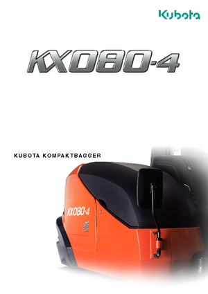 Lánctalpas kotrók Kubota KX080-4