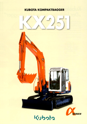 Lánctalpas kotrók Kubota KX251α