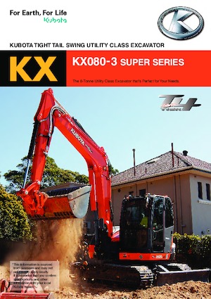 Lánctalpas kotrók Kubota KX080-3