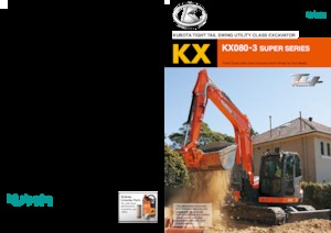 Lánctalpas kotrók Kubota KX080-3S