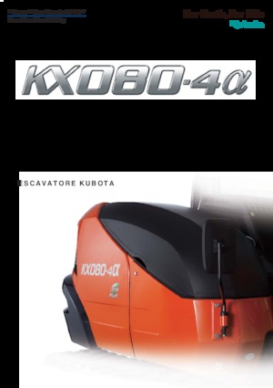 Lánctalpas kotrók Kubota KX080-4α