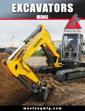 Lánctalpas kotrók Mustang ME8003