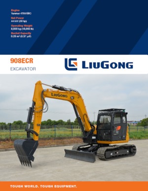 Lánctalpas kotrók Liugong 908ECR 