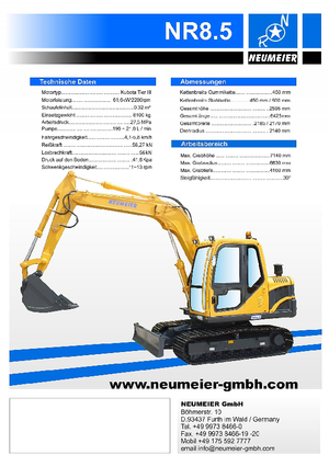 Lánctalpas kotrók Neumeier NR 8.5
