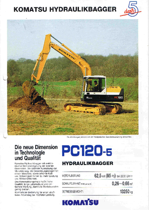 Lánctalpas kotrók Komatsu PC120-5