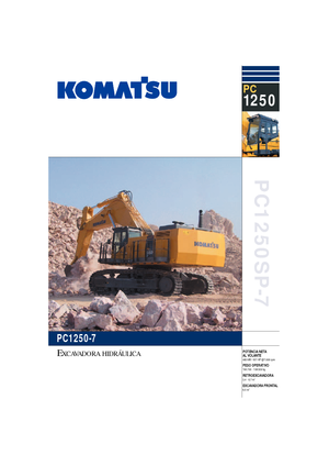 Lánctalpas kotrók Komatsu PC1250SP-7