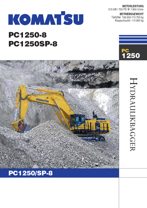 Lánctalpas kotrók Komatsu PC1250SP-8