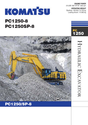 Lánctalpas kotrók Komatsu PC1250SP-8