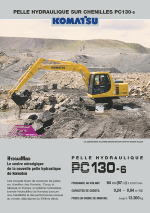 Lánctalpas kotrók Komatsu PC130-6