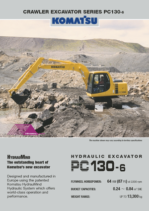 Lánctalpas kotrók Komatsu PC130-6